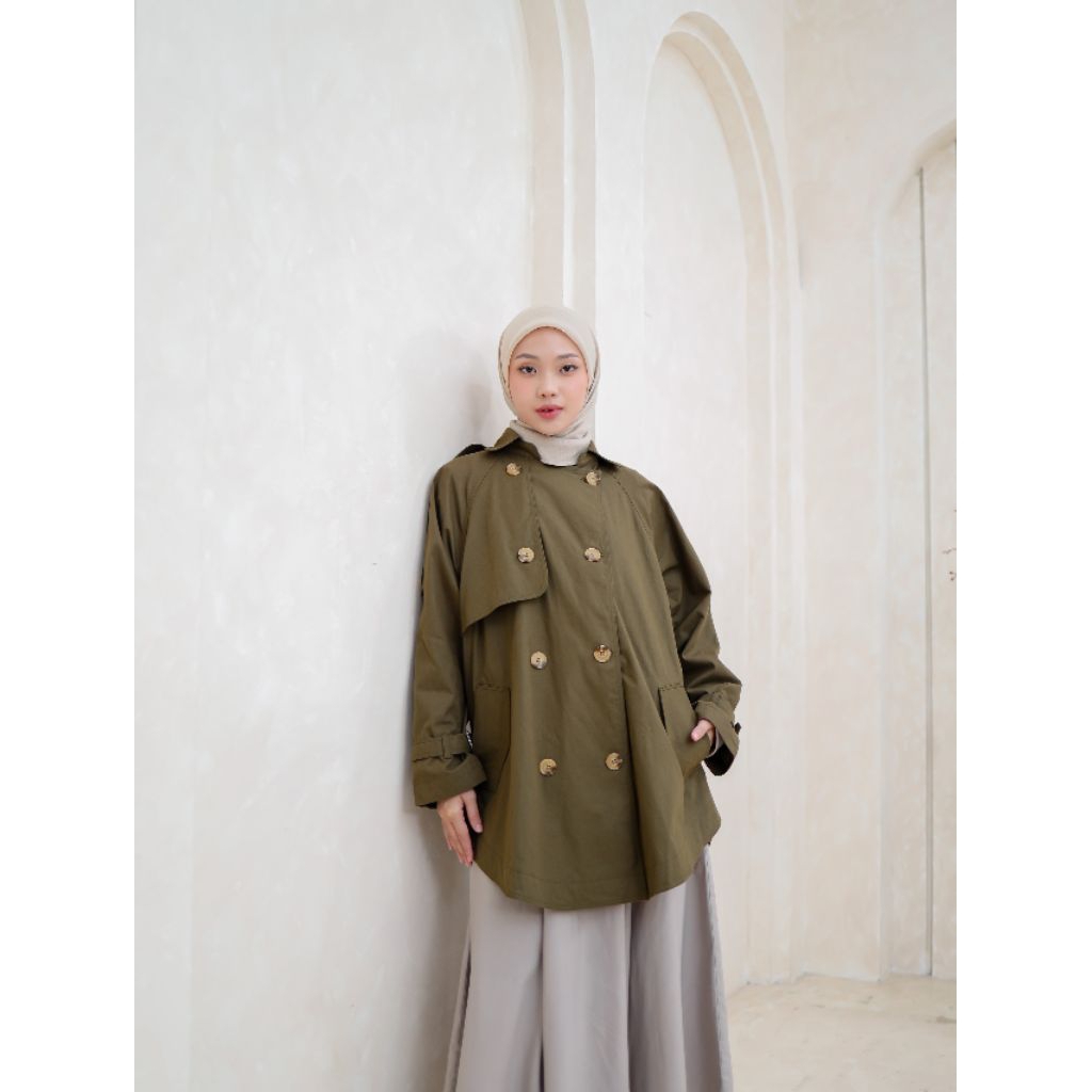 Yoona Coat Wanita Muslimah Berhijab Kekinian Cantik Terbaru