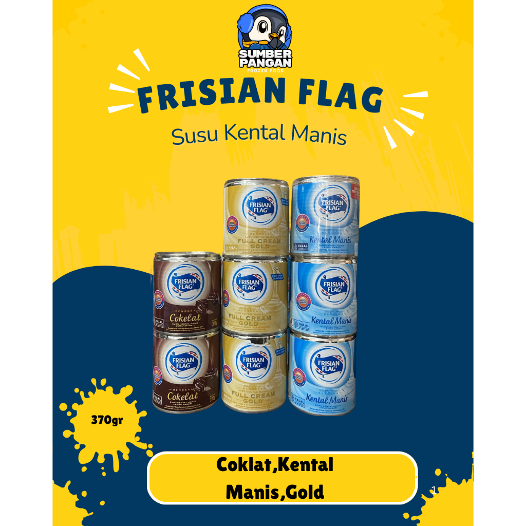 

Frisian Flag Susu Kental Manis,coklat,gold Kaleng 370gr