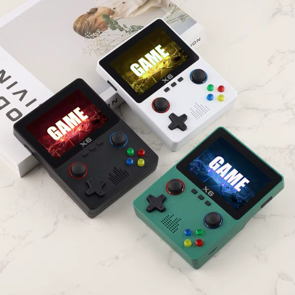Game Console X6 3.5 inch 32 BIT games with Joystick Permainan Gameboy Retro PSP Portable Player Buil