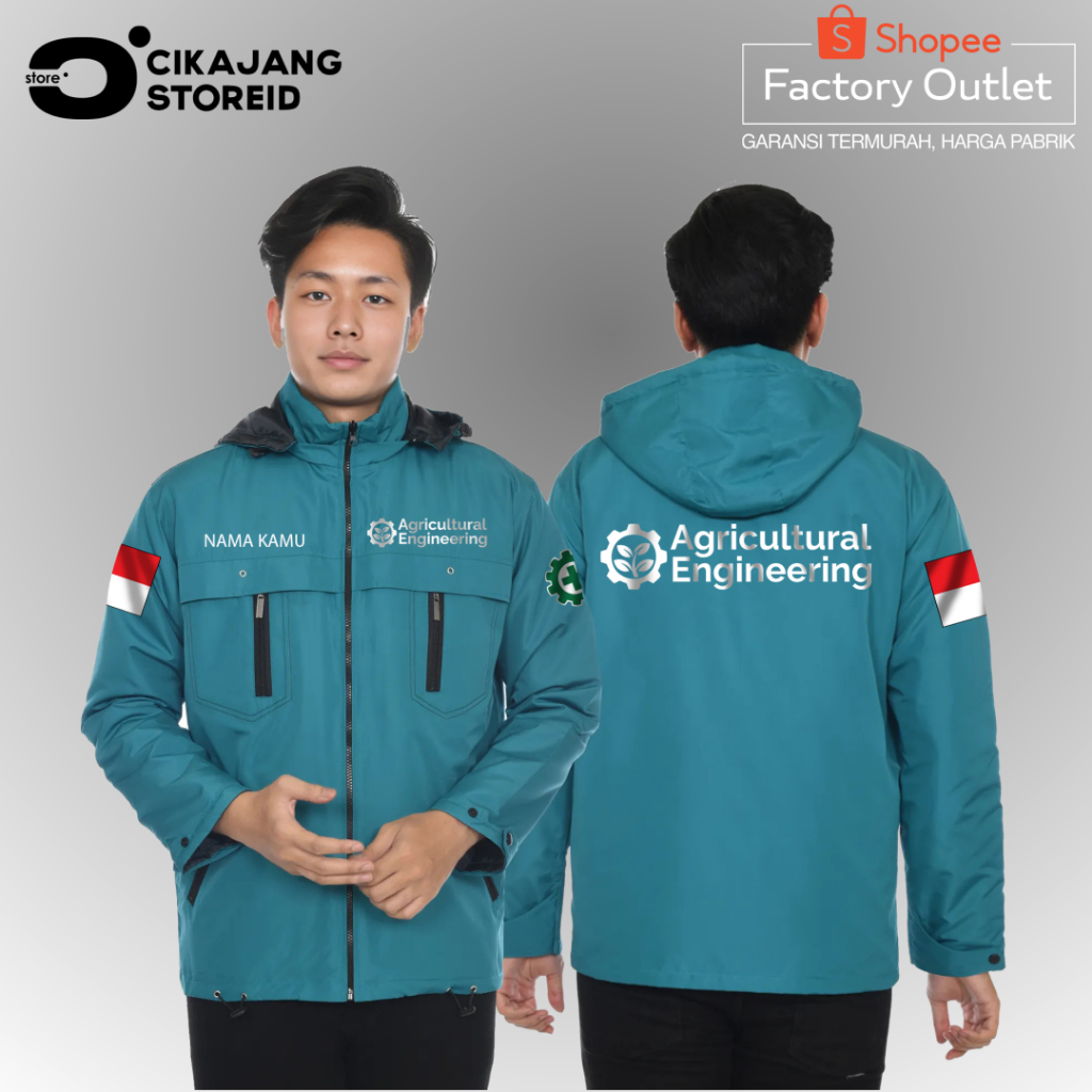 JAKET ENGINEERING CUSTOM | JAKET CLIMBER COMPUTER ENGINEERING | JAKET PARASUT TAHAN AIR, HANGAT