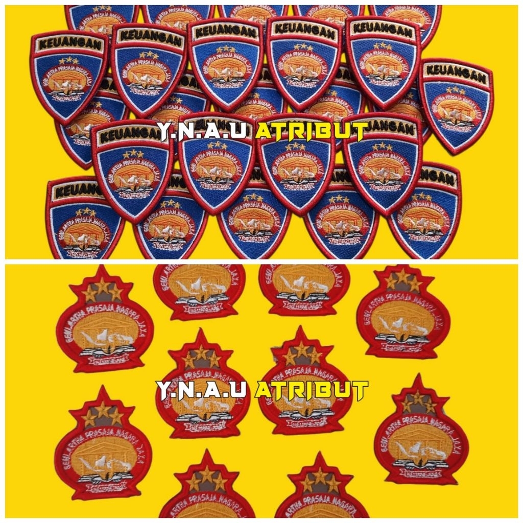 ATRIBUT PDL POLRI / PIN PDL KEUANGAN POLRI BORDIR TIMBUL EXCLUSIVE