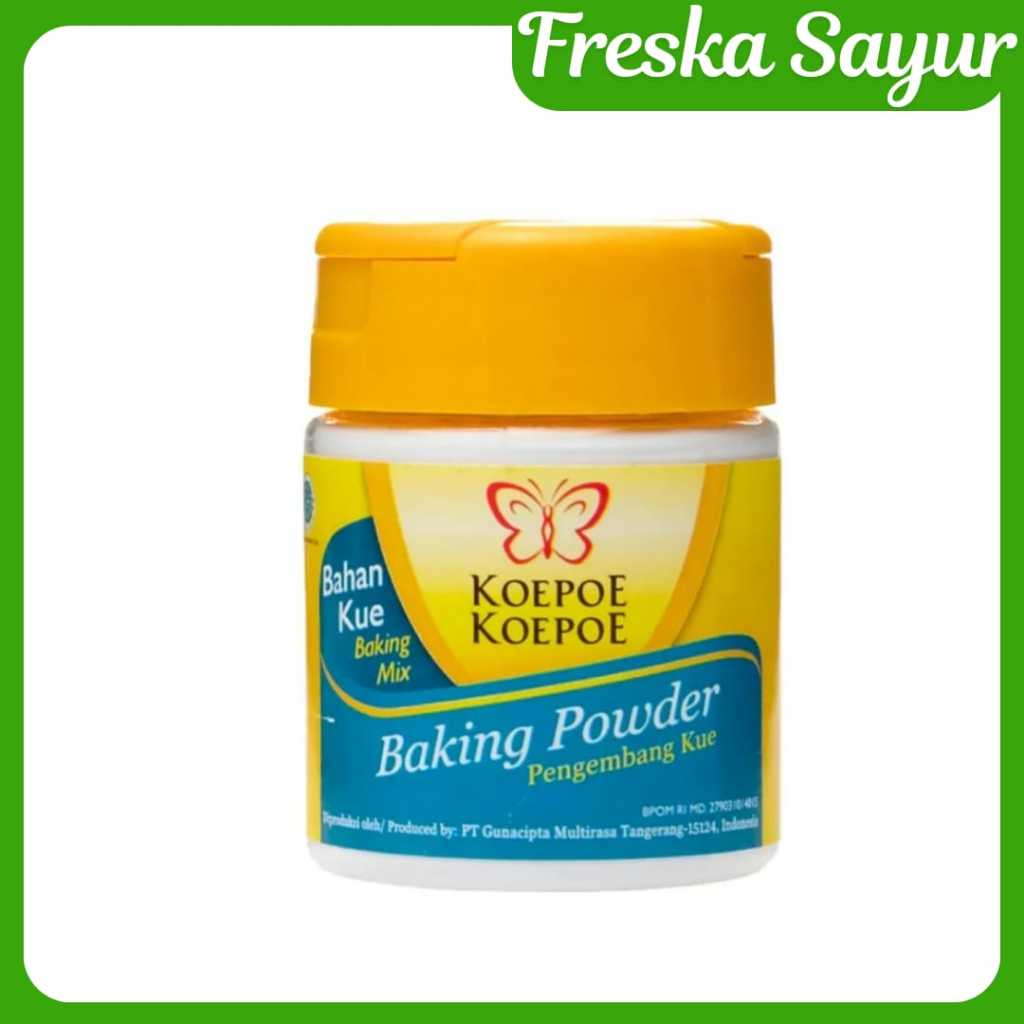 

Baking Powder Koepoe-Koepoe 45 gr I Rahasia Kue Mengembang Sempurna & Anti Bantet
