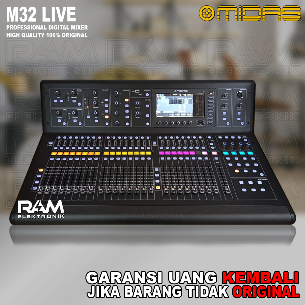 Mixer Digital MIDAS M32 Live MultiTrack Recording For Live And Studio ORIGINAL