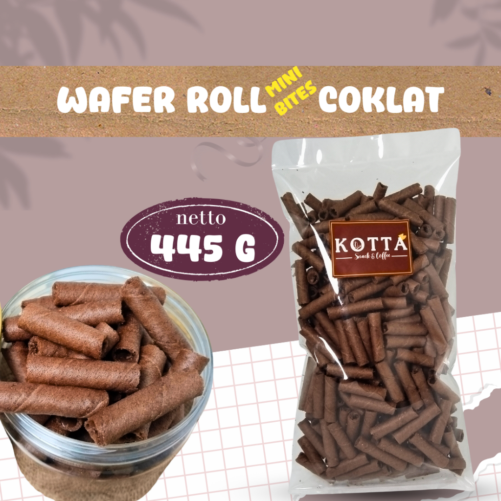 

Wafer Roll Mini Bites Coklat 445 gram
