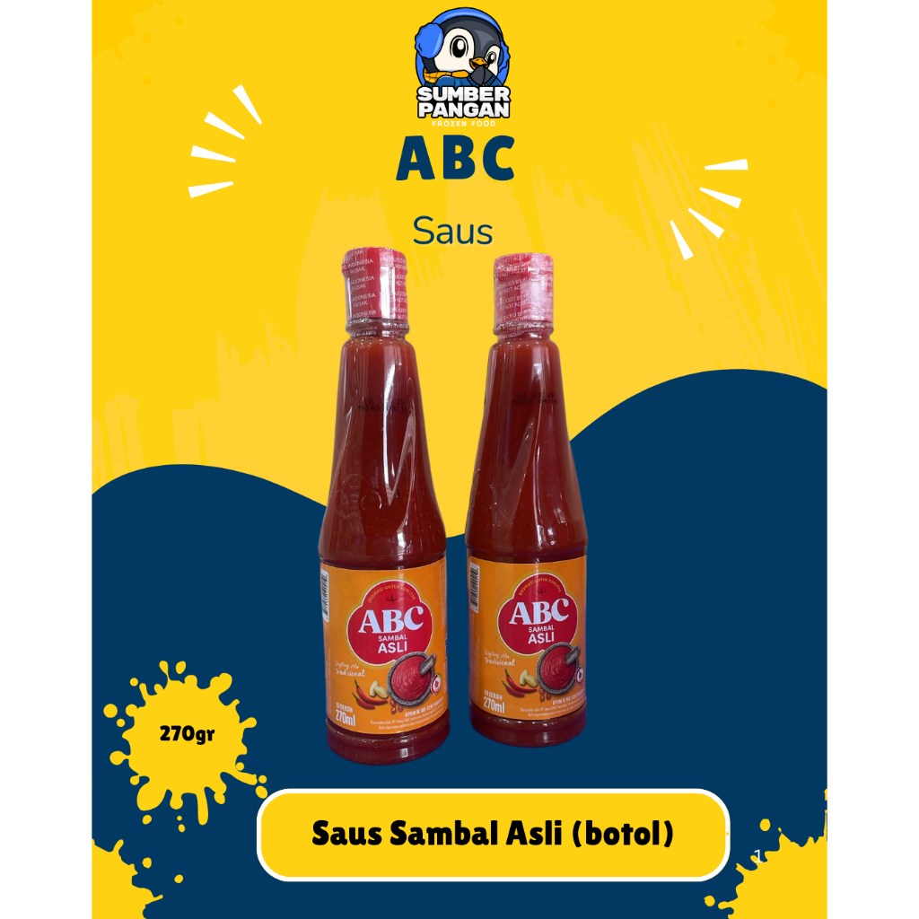 

Abc sambal asli 270ml (botol)