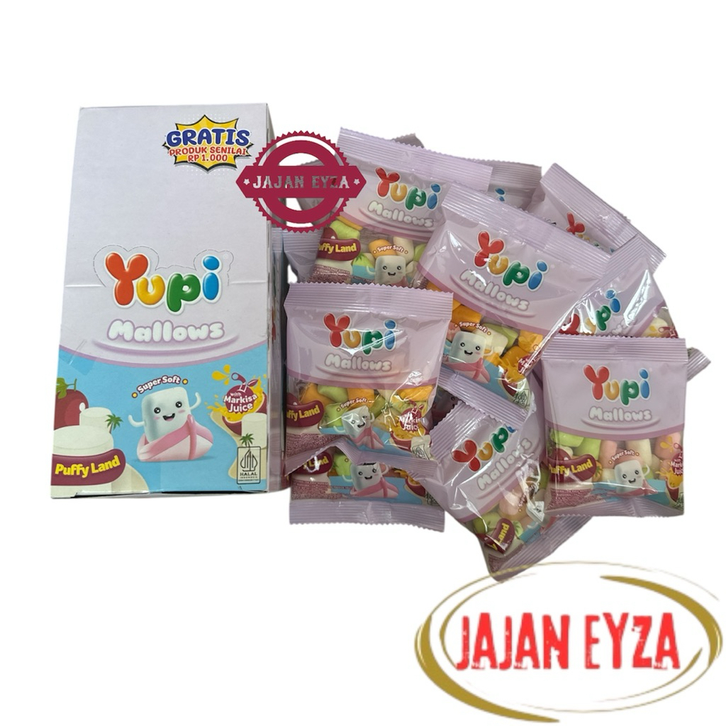 

PERMEN YUPI MALLOWS BOX ISI 12 YUPI MARSHMELLOW YUPI JELLY