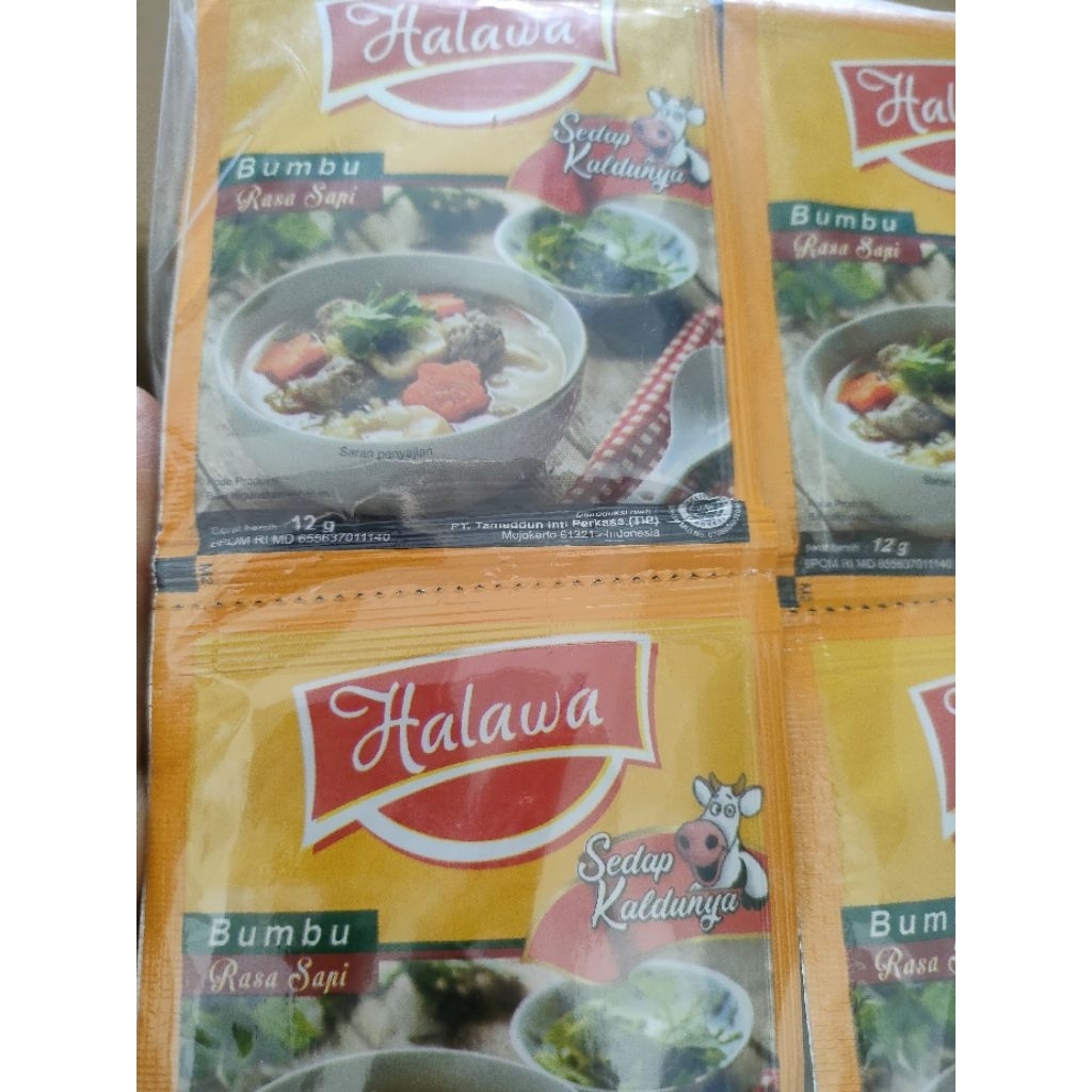 

Forcysn 1 Renceng Isi 12 Sachet Halawa Bumbu Kaldu Ayam/ Sapi/ Jamur/ Halawa Penyedap Mpasi/ Halawa