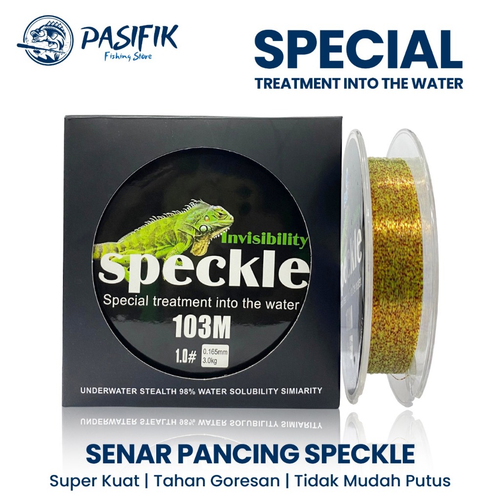 Senar Pancing Ikan Line Fishing Speckle Bunglon Senar Pancing Nilon 103M Senar Titik Tak Terlihat Ga