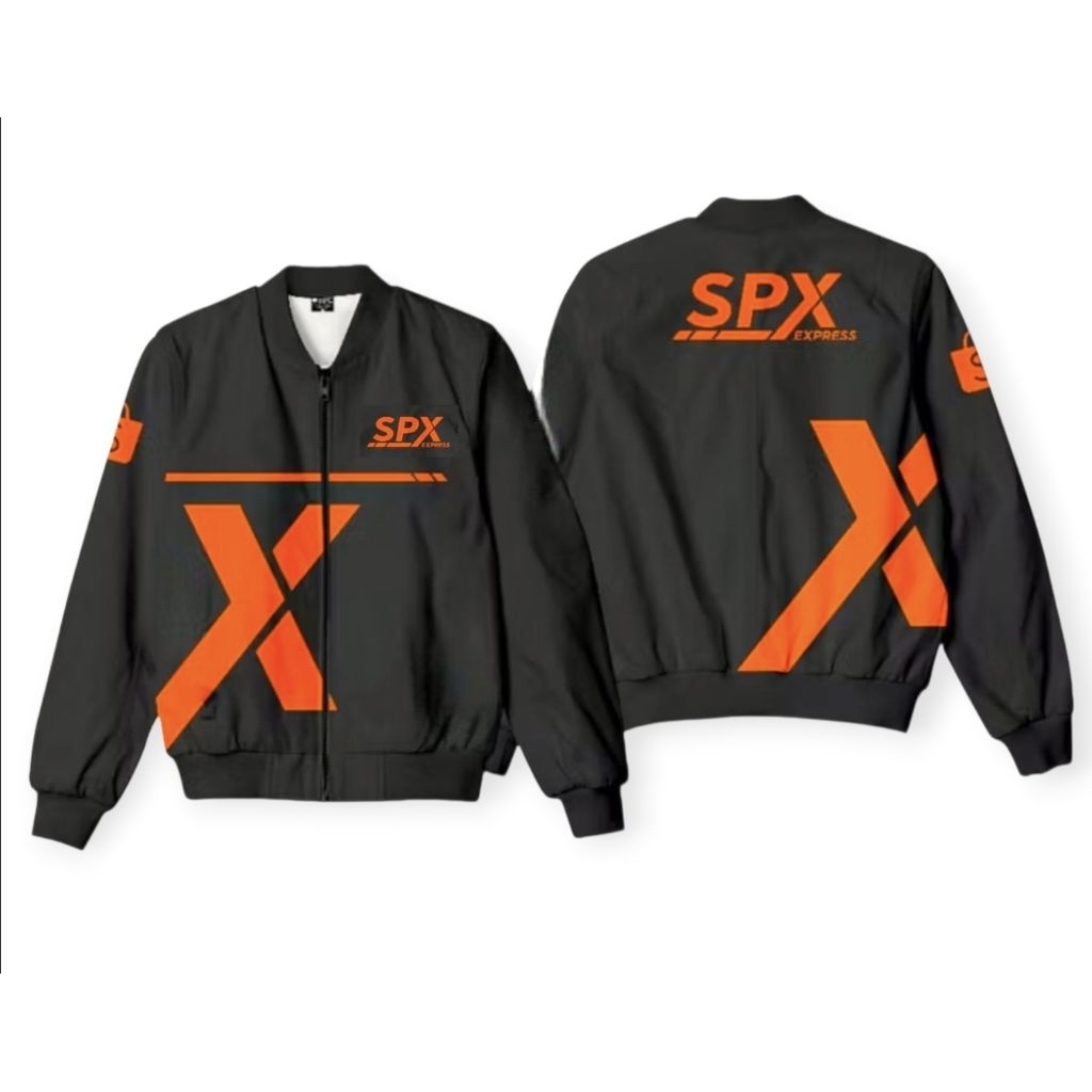 JAKET BOMBER WATERPROOF JACKET BOMBER PREMIUM FULL PRINTING JAKET DRIVER KURIR PAKET SHOPEE SPX EXPR