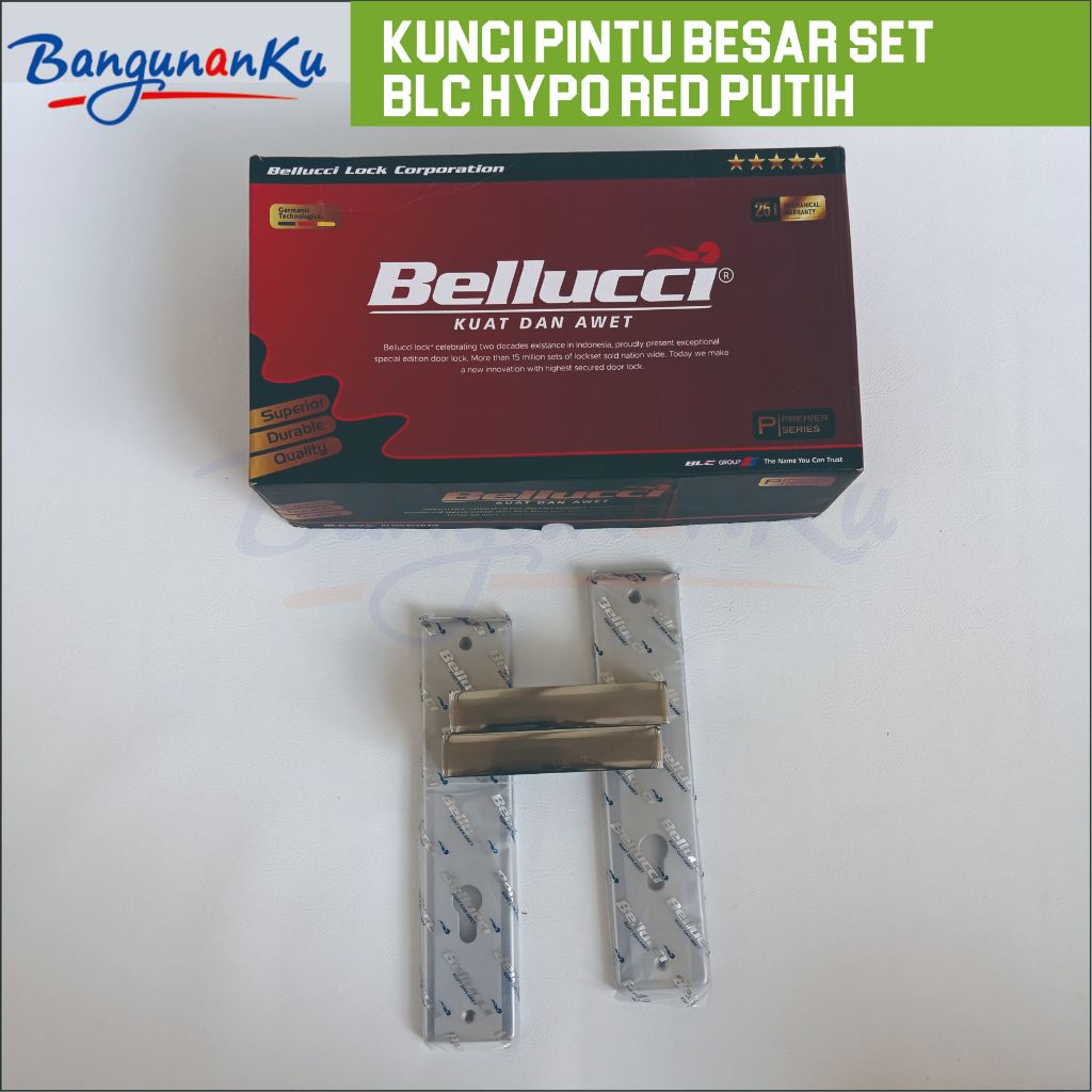 KUNCI PINTU BESAR SET BLC RED HYPO RED PUTIH /KUNCI PINTU SET/DOORLOCK