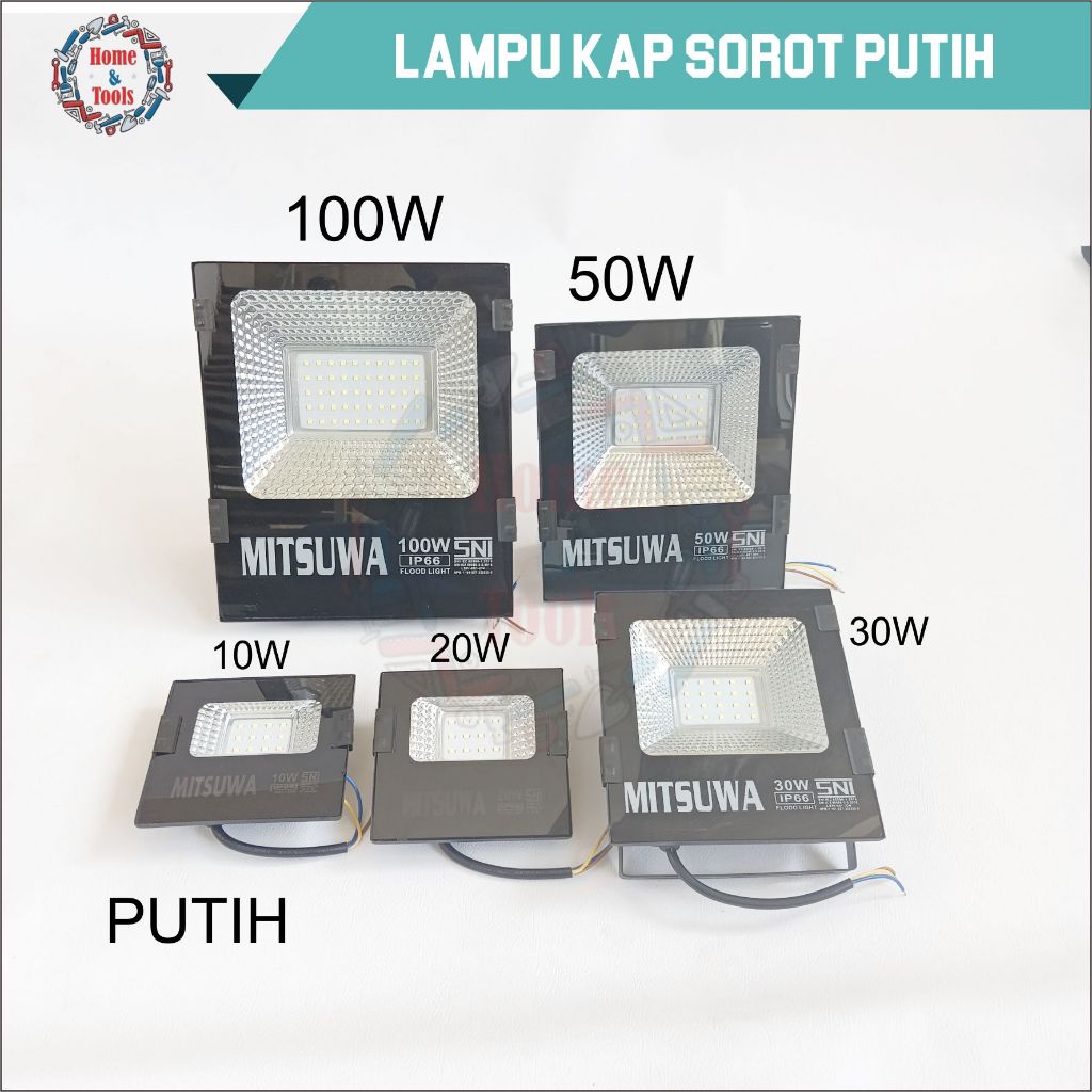 KAP SOROT PUTIH/LAMPU SOROT LED/LAMPU KAP SOROT LED TAHAN AIR/SPOTLIGHT LED/KAP SOROT PUTIH OUTDOOR