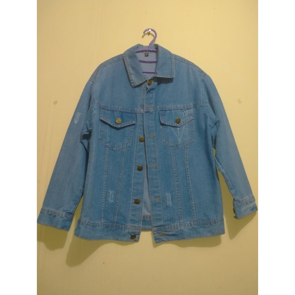 BENEFIT Jaket Jeans Dewasa, WANITA All Size, Belum pernah dipakai