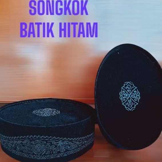 peci songkok nasional batik hitam motif Nusantara exclusive nyaman dipakai cocok untuk formal dan ib