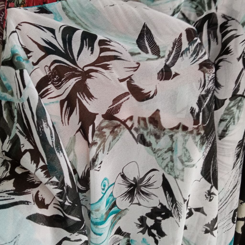 Kain Ceruti Motif Bunga - Kain Ceruty Motif - Kain Ceruti Meteran