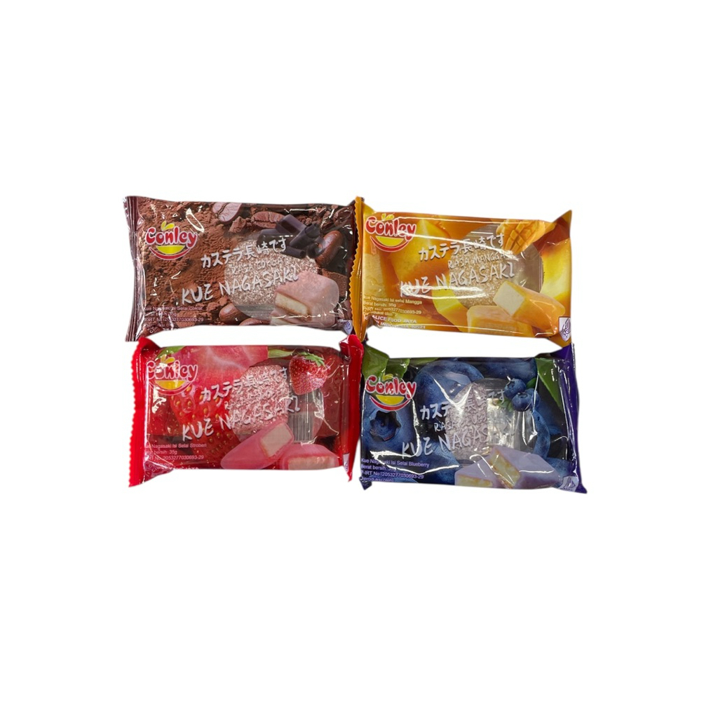 

KUE NAGASAKI MANGGA,STRAWBERRY, COKLAT & BLUEBERRY