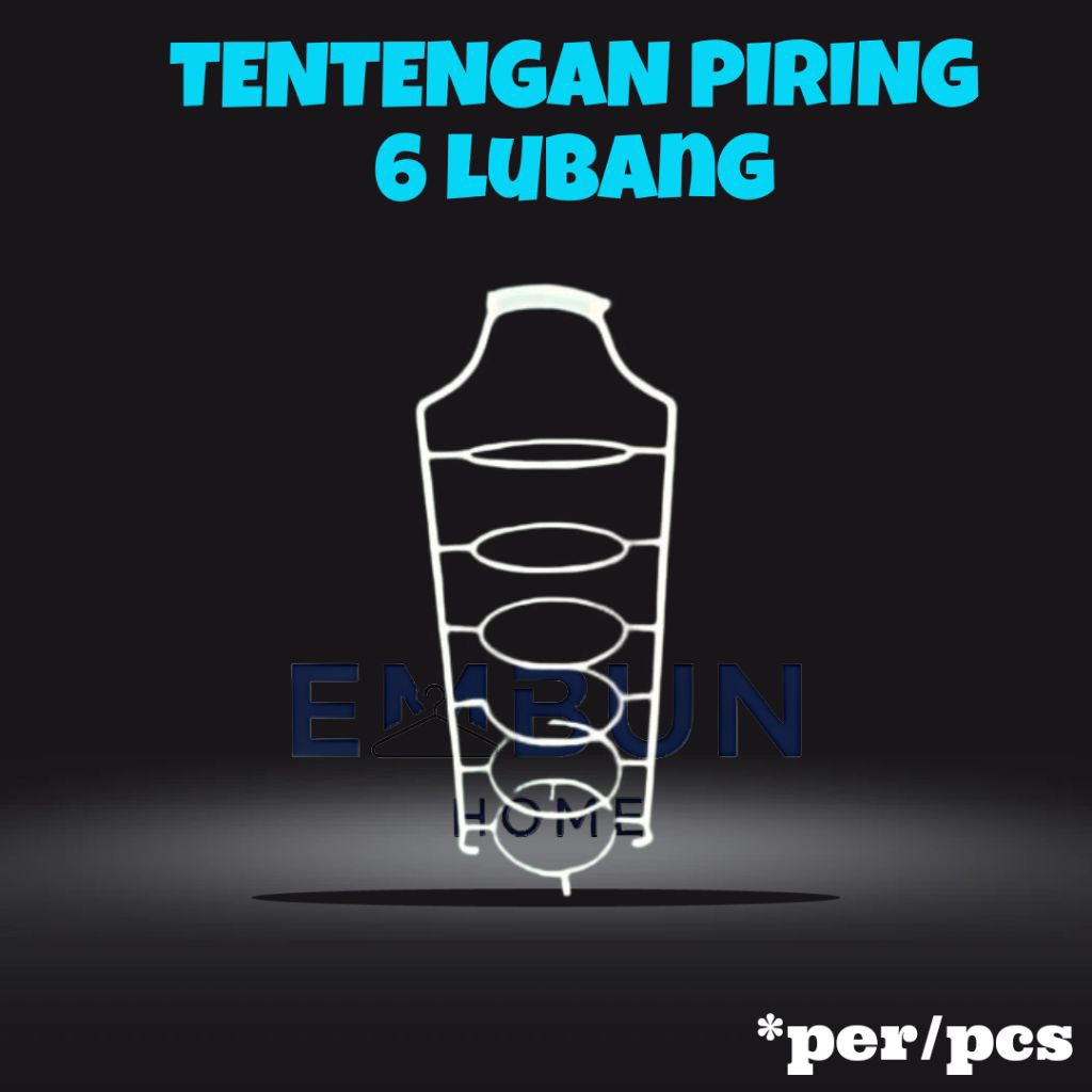 Tentengan Piring 6 lubang