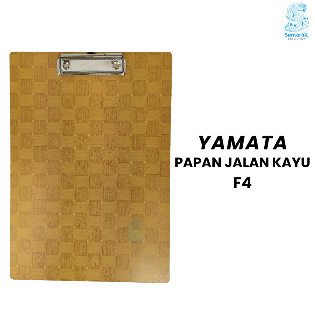 

Yamata Clipboard Wooden Papan Jalan Kayu F4 - Coklat