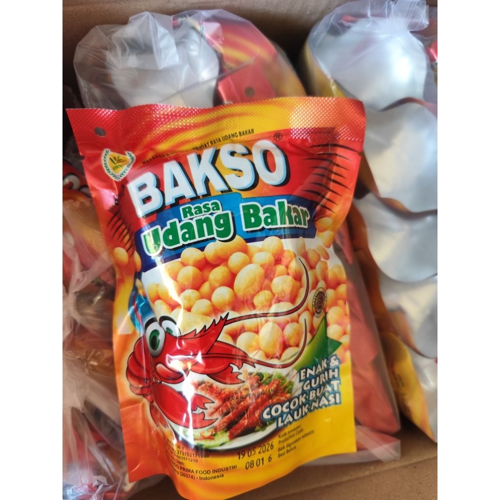 

Bakso rasa Udang bakar 30gr cemilan atom