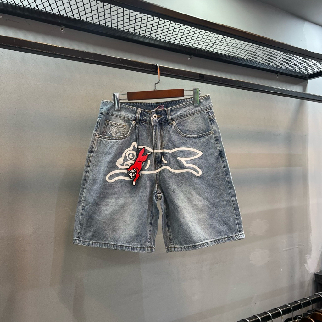 Celana Pendek Pria BBC Icecream Running Dog Denim Shorts PM