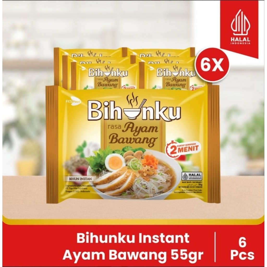 

Paket Bundling - Bihunku Instan - Ayam Bawang - 55gr - 6pcs