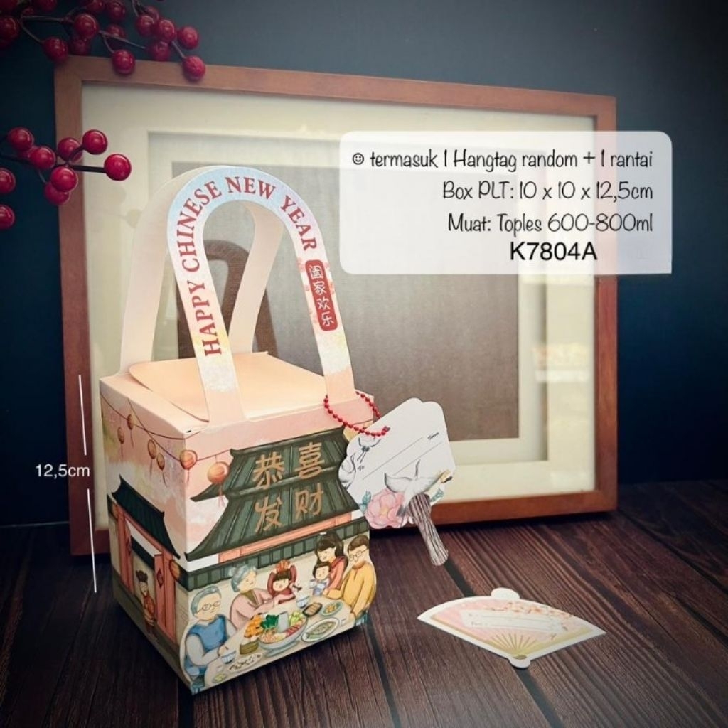 

FAMILY SINCIA - Box mooncake 125gr 150gr kotak packaging nastar dus tenteng kemasan toples jar imlek