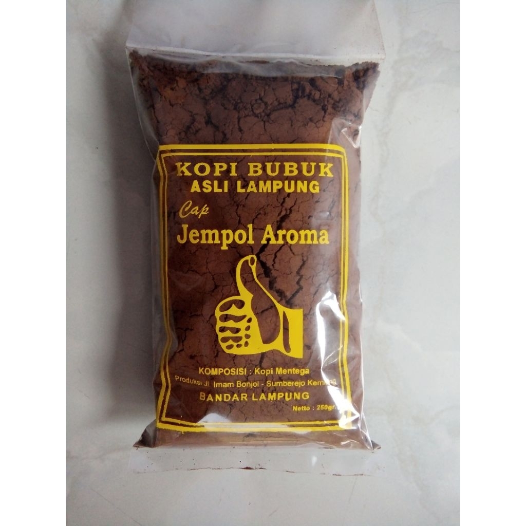 

Kopi bubuk Jempol Aroma, netto 2,5 kg (10 bungkus)