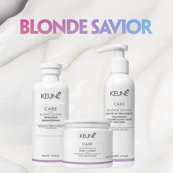 KEUNE CARE BLONDE SAVIOR SHAMPOO 300 ML/MASK 200ML/TREATMENT 140ML