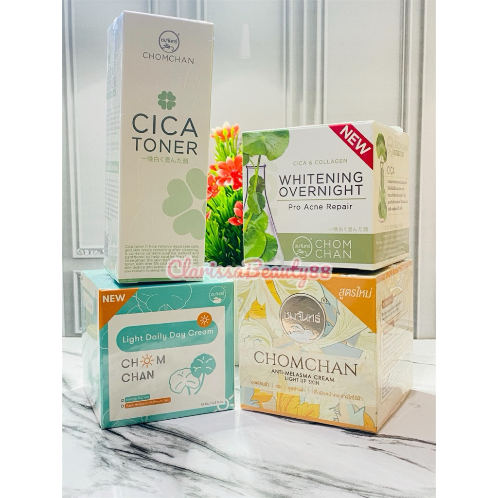CHOMCHAN ANTI MELASMA CREAM LIGHT UP SKIN ORIGINAL/CREAM PEMUTIH WAJAH/CREAM FLEK/SOAP ORIGINAL THAI