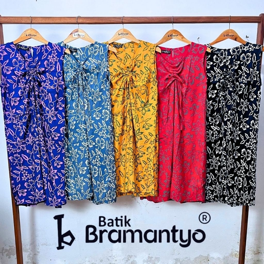 Bramantyo Store - Widuri Daster LD 90cm Batik Cap Batik Solo Menyerap Keringat Nyaman Daster Pendek 