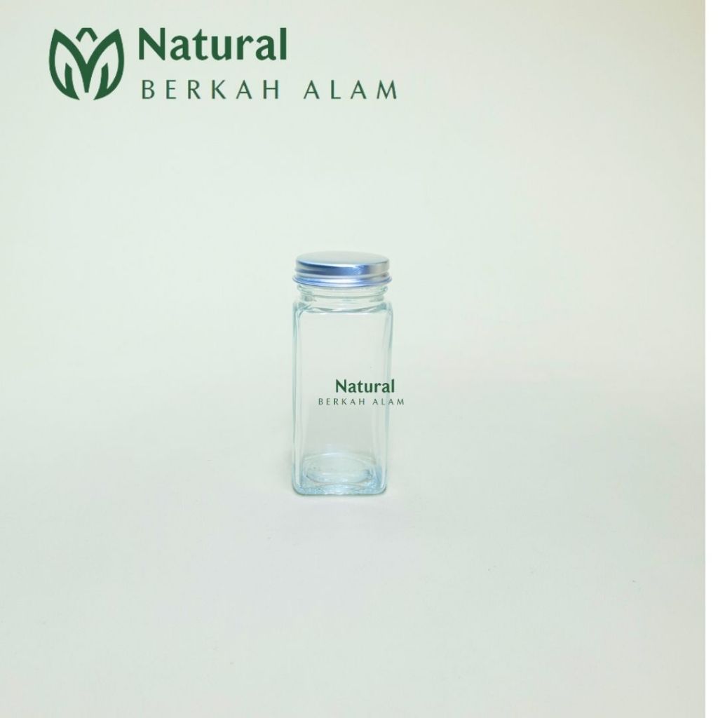 Botol Kaca 120 Ml Square Clear Original / Botol Kaca / Botol Juice Kaca / Botol Kopi  / Botol Minum/