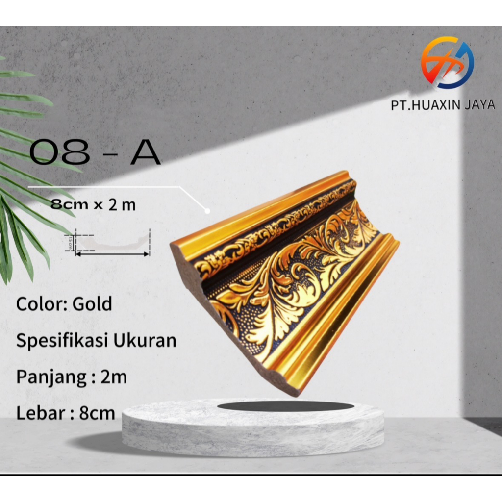 New Lis Pvc / Lis Plafon Motif Modern / Lebar 8CM x Panjang 2M