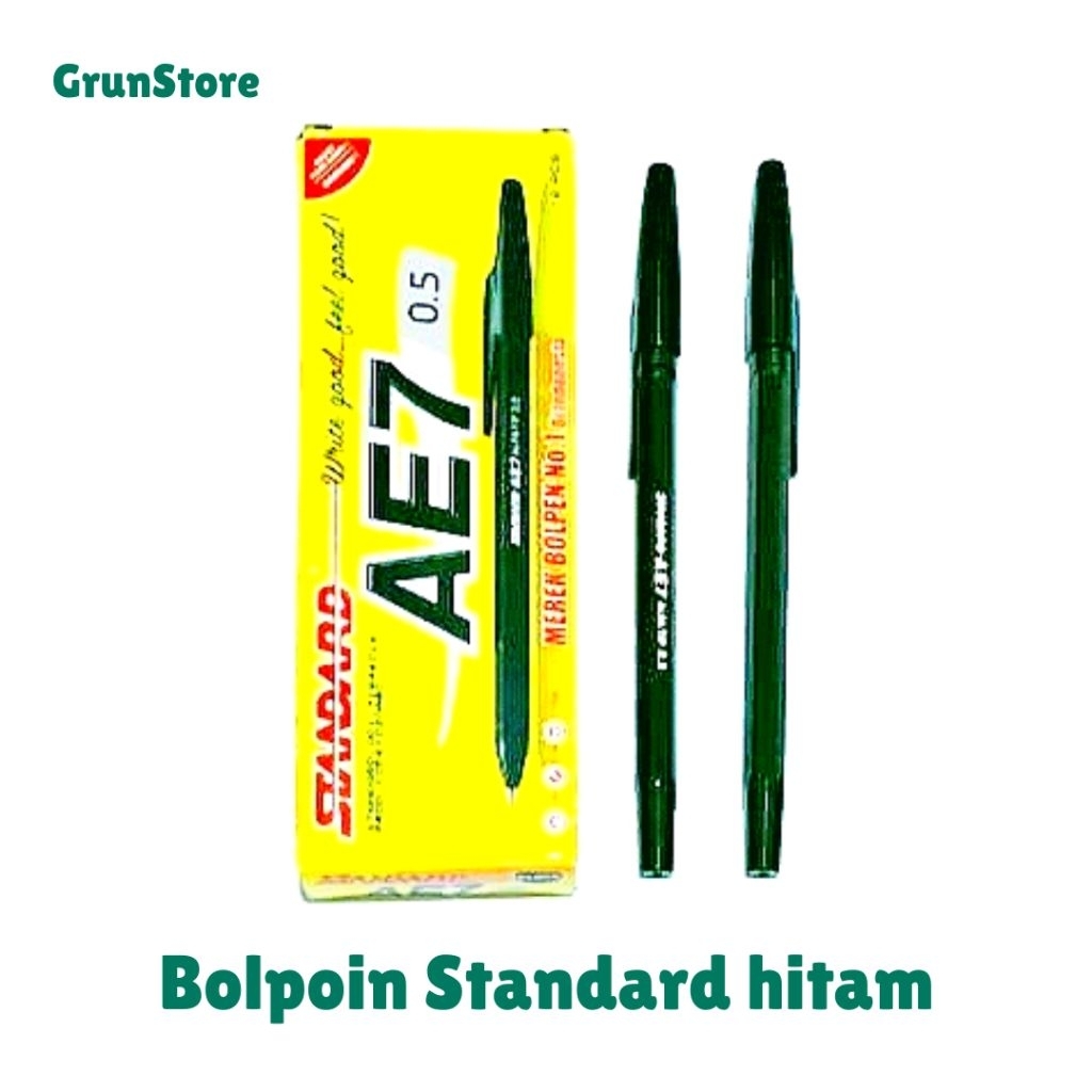 

Bolpoin standard AE7 hitam merah / bolpoin standard 0.5