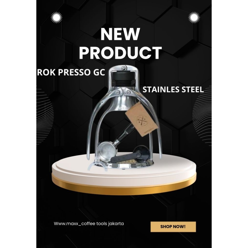 ROK PRESSO - STAINLES STEEL MANUAL COFFEE