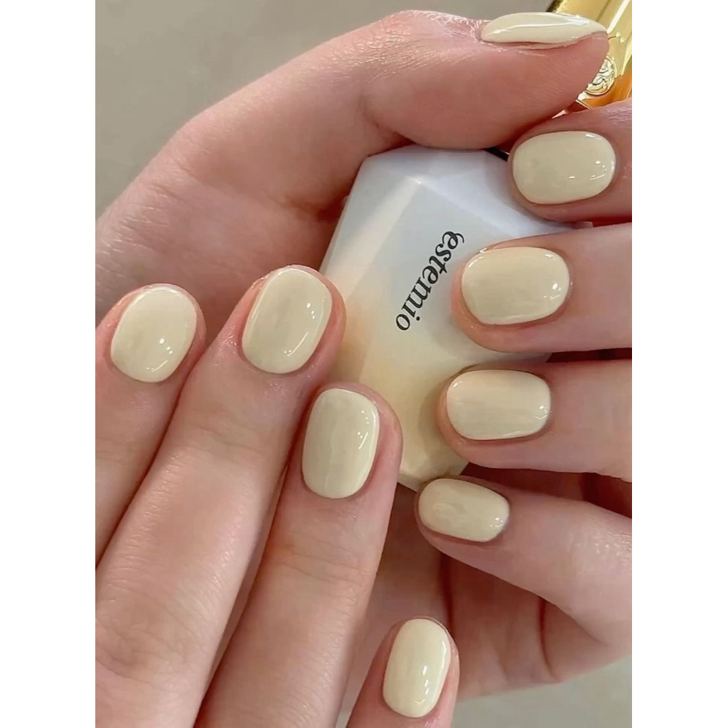 YELLOW PASTEL PRESS ON NAIL