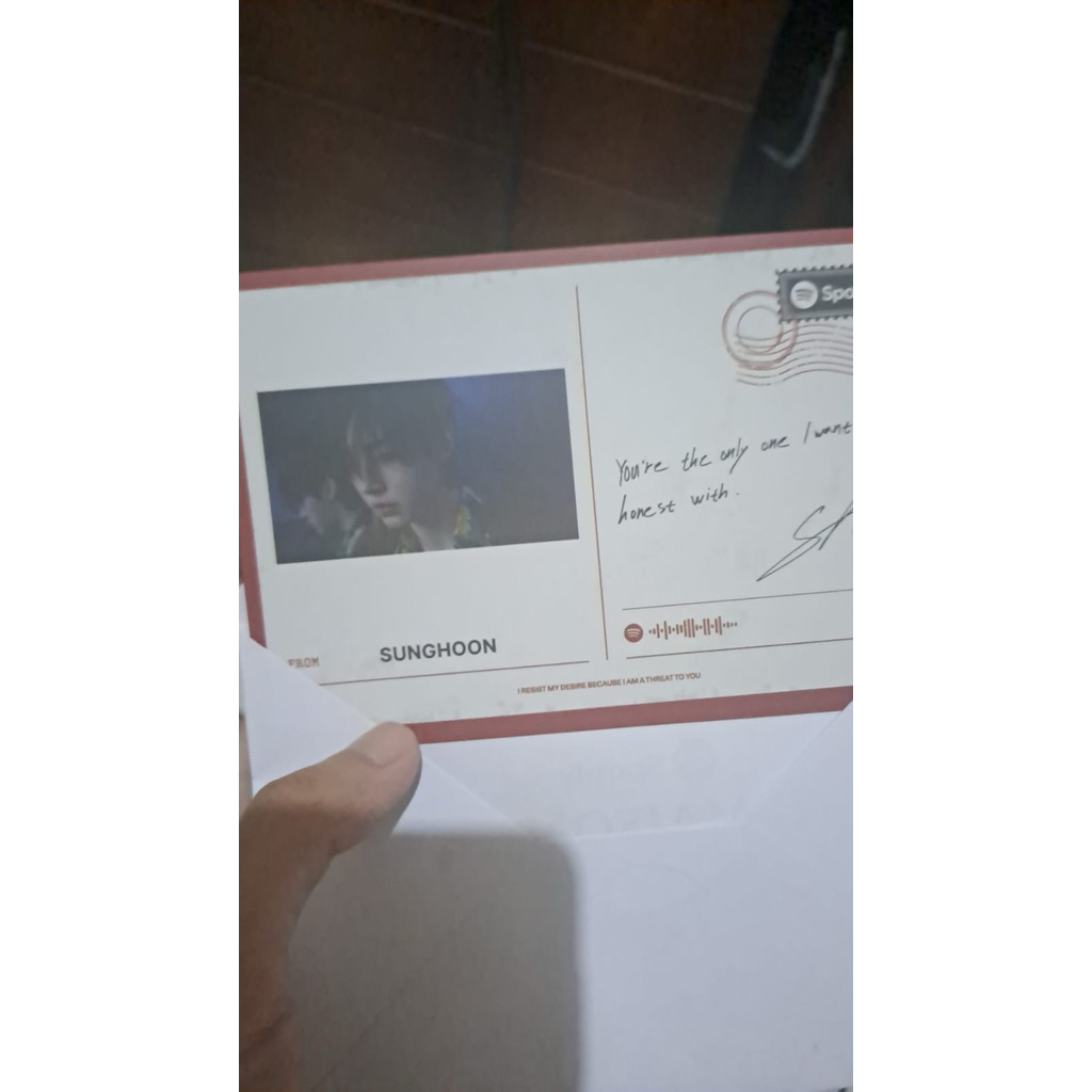 

postcard sunghoon enhypen