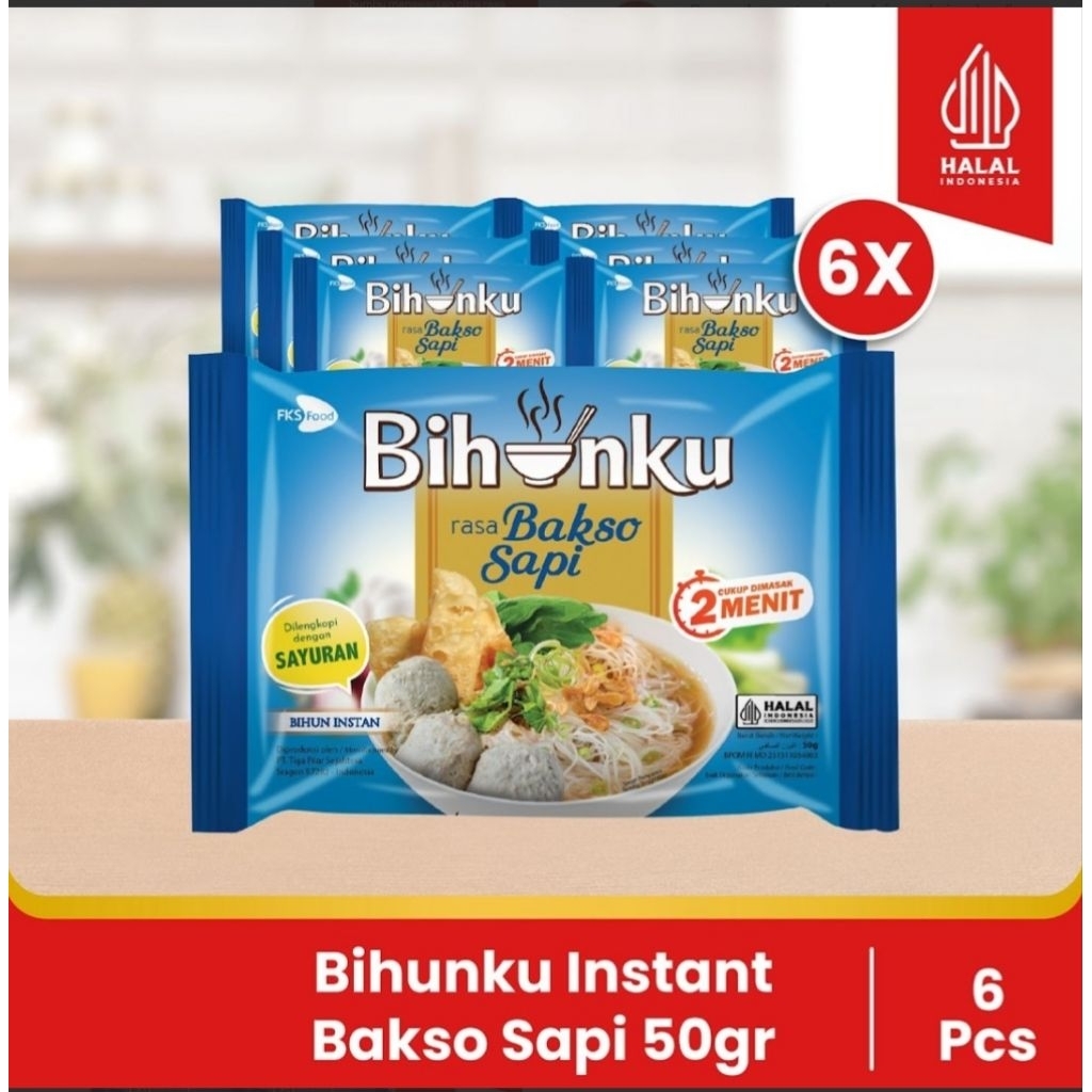 

Paket Bundling - Bihunku Instan - Bakso - 50gr - 6pcs