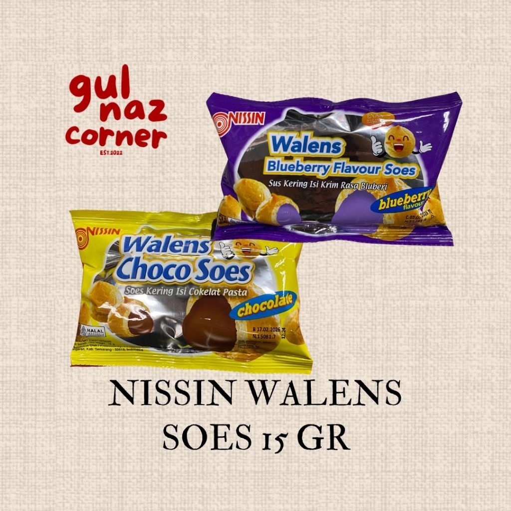 

[FREE BUBBLE WRAP] NISSIN WALENS SOES 15 GR | BLUEBERRY CHOCOLATE