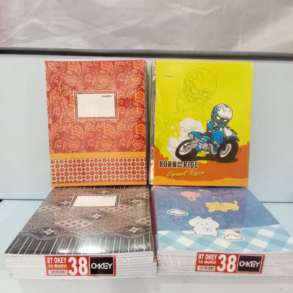 

1 pak 10 buku Tulis ukuran 38