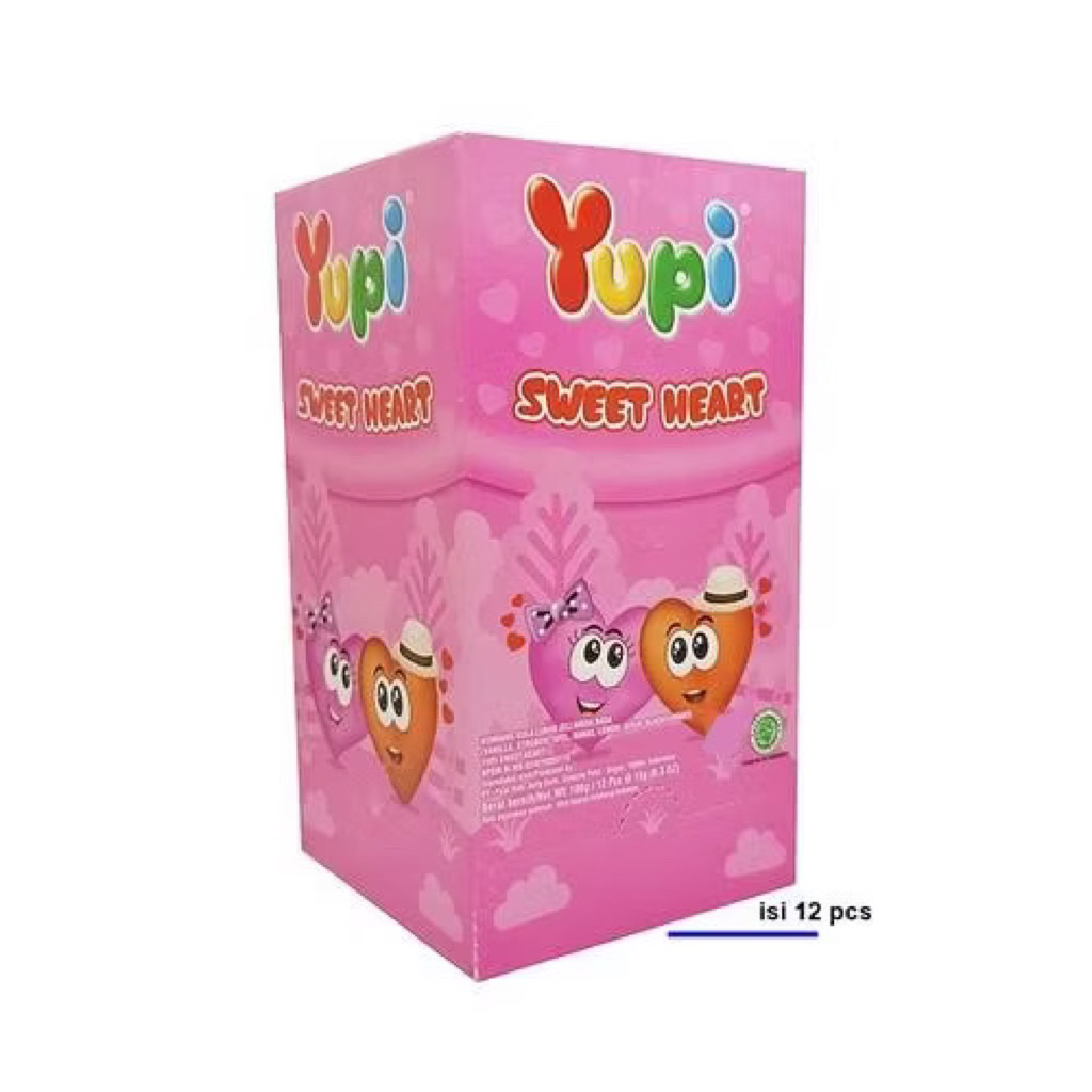 

Yupi Sweet Heart 1 box isi 12 bungkus