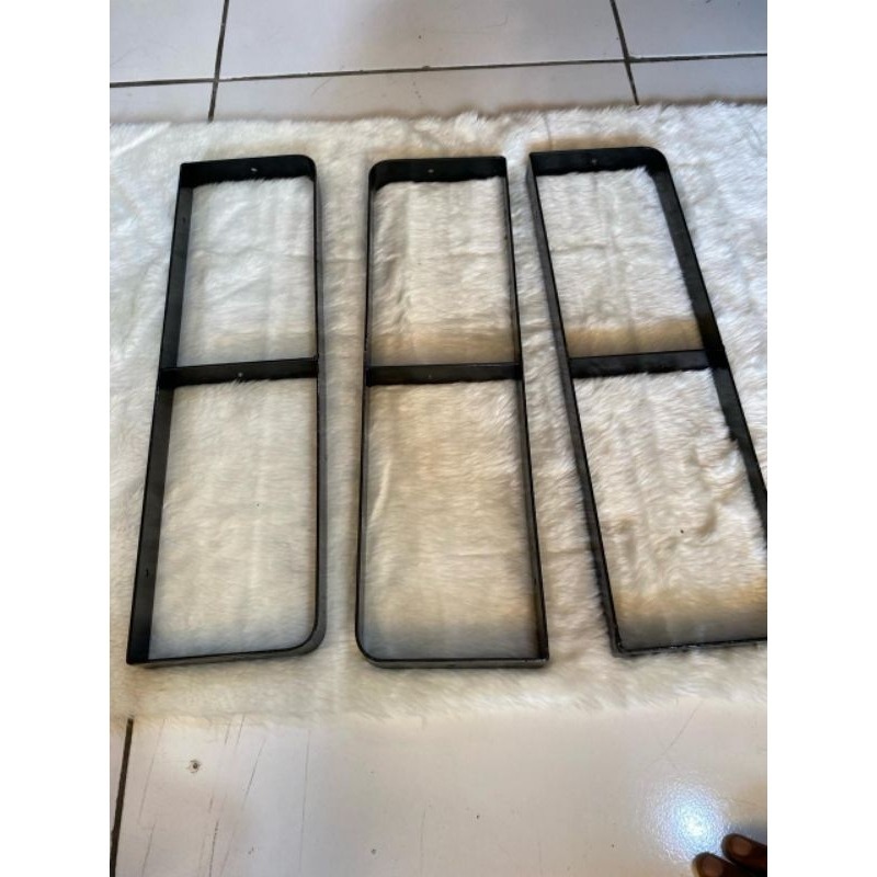 Rak gantung tempel dinding,rak bumbu dapur 3 susun besi saja