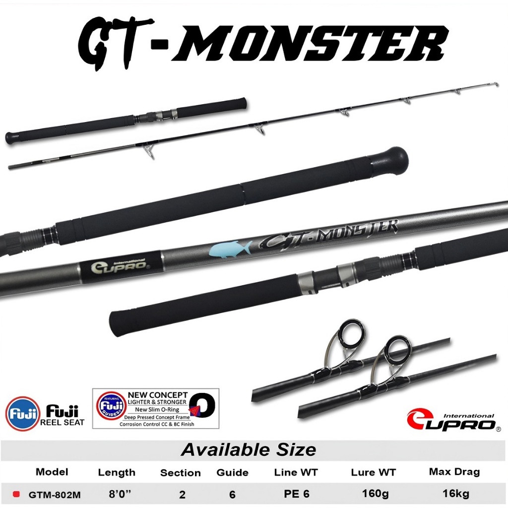 GT MONSTER Joran Spinning Popping EUPRO GTM 802M