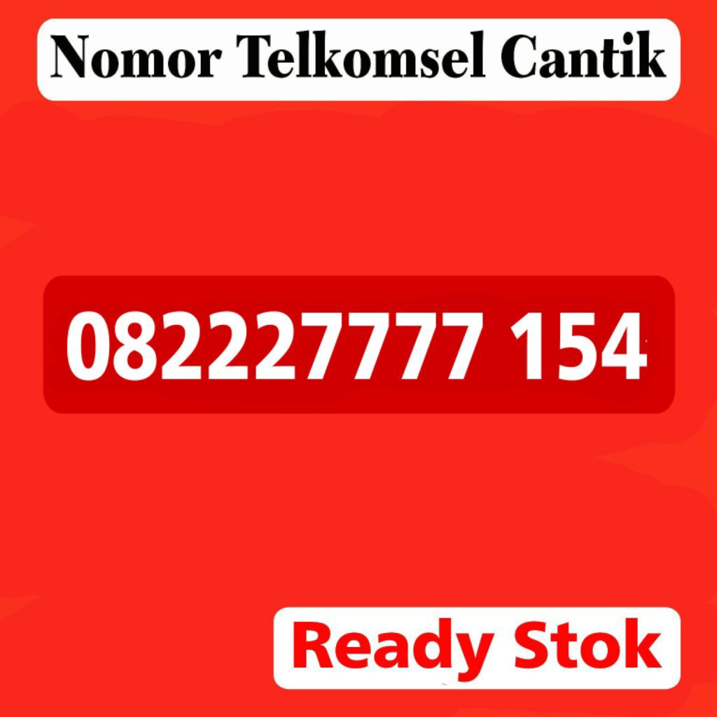 Nomor Cantik Telkomsel Kartu Perdana Nomer Simpati Murah 222 7777 154