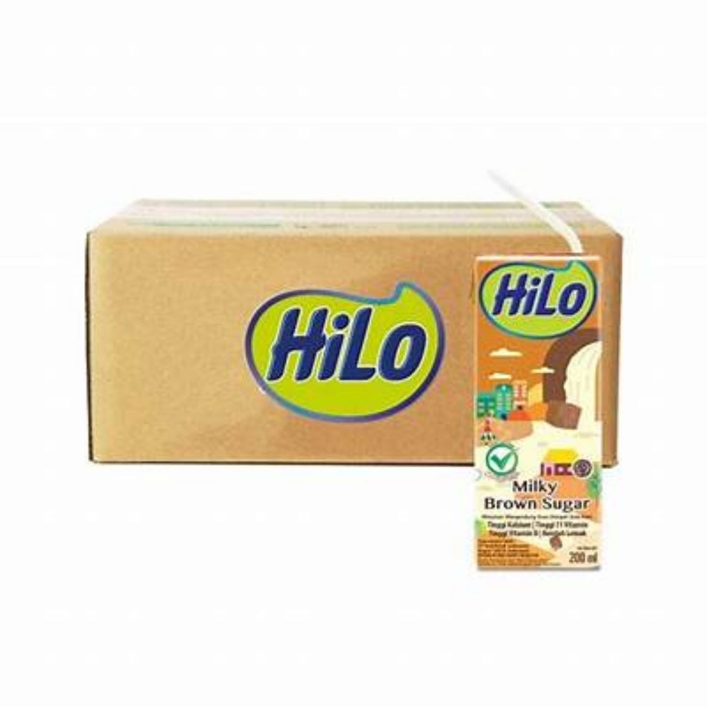 

Hilo RTD Milky Brown Sugar 200ml 1dus isi 24pcs