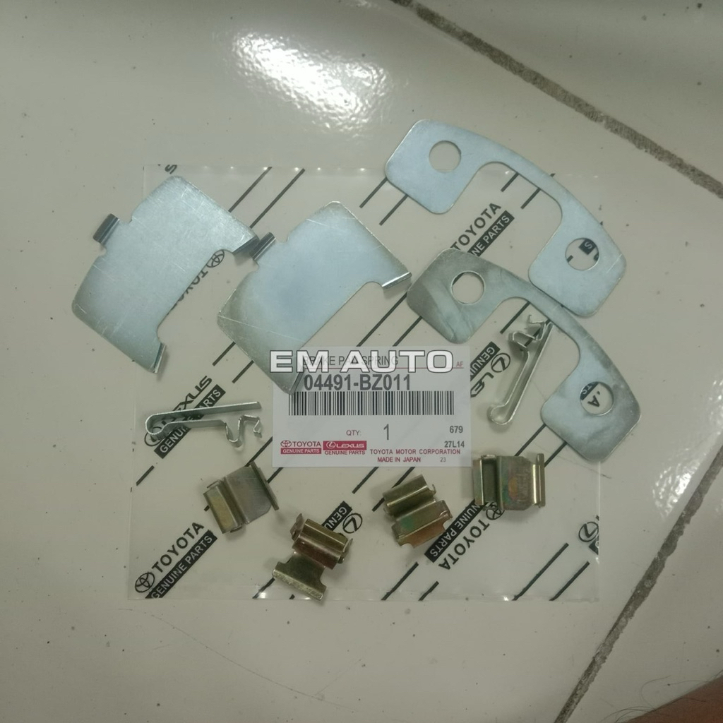 BRAKEPAD SPRING TOYOTA AGYA AYLA MANUAL 04491-BZ011 ORIGINAL