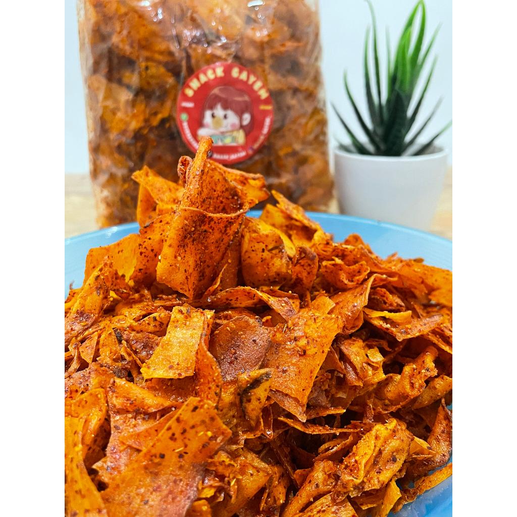 

KRIPSET KERIPIK SINGKONG PEDAS & GURIH