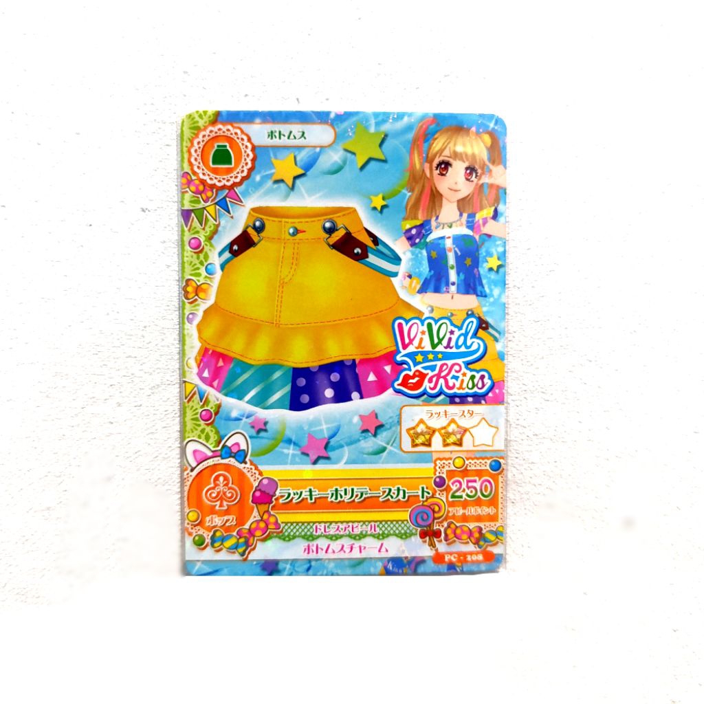 Lucky Holiday Skirt Kartu Aikatsu Brand Vivid Kiss Karakter Mikuru Natsuki
