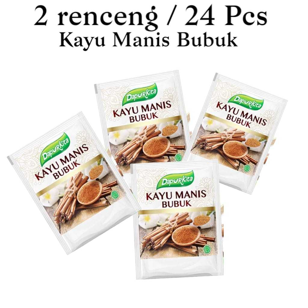 

2 Renceng isi 24 Pcs Bumbu Dapur Kayu Manis Bubuk Dapurkita