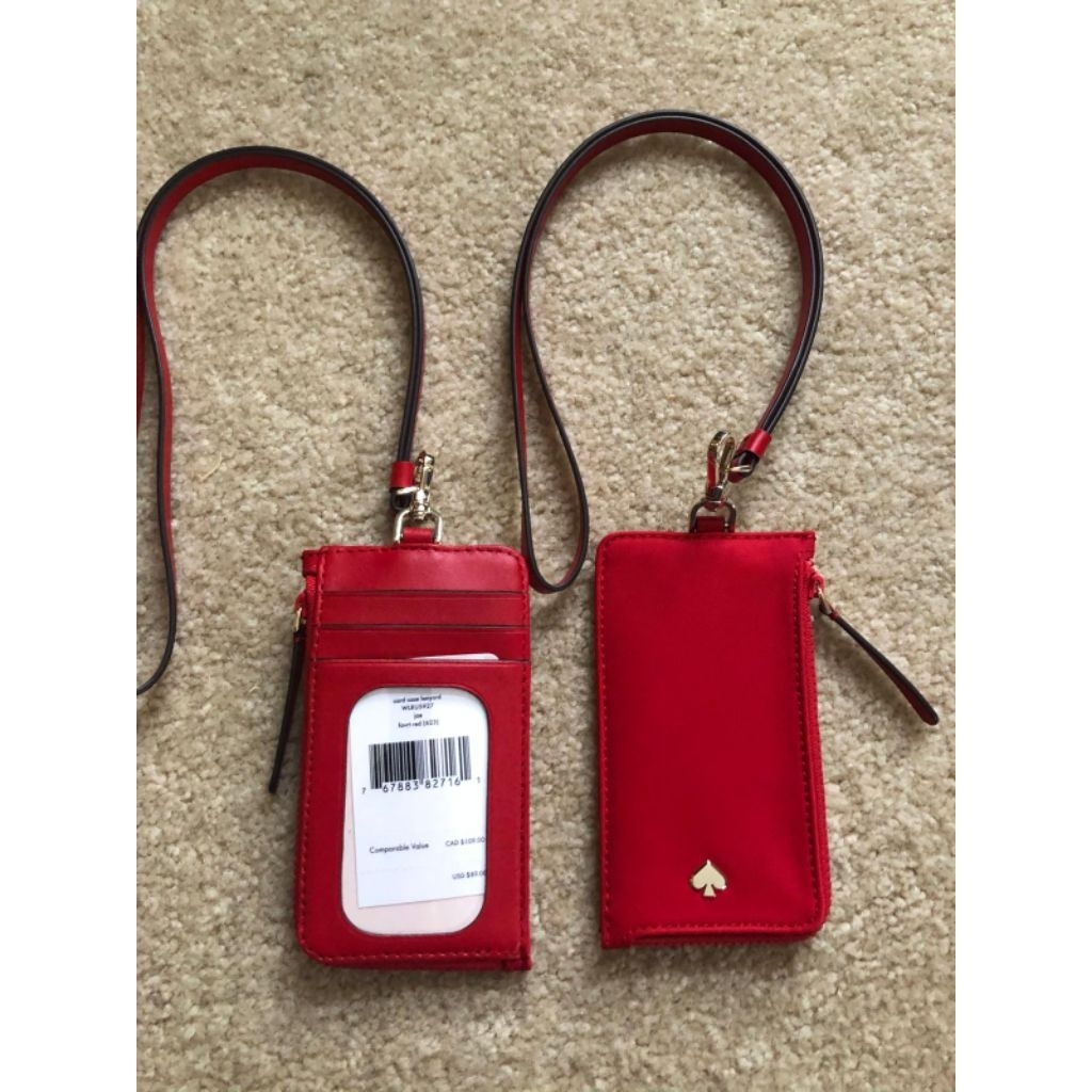 

Lanyard KS Jae card case nylon favorite red sz 14x7cm