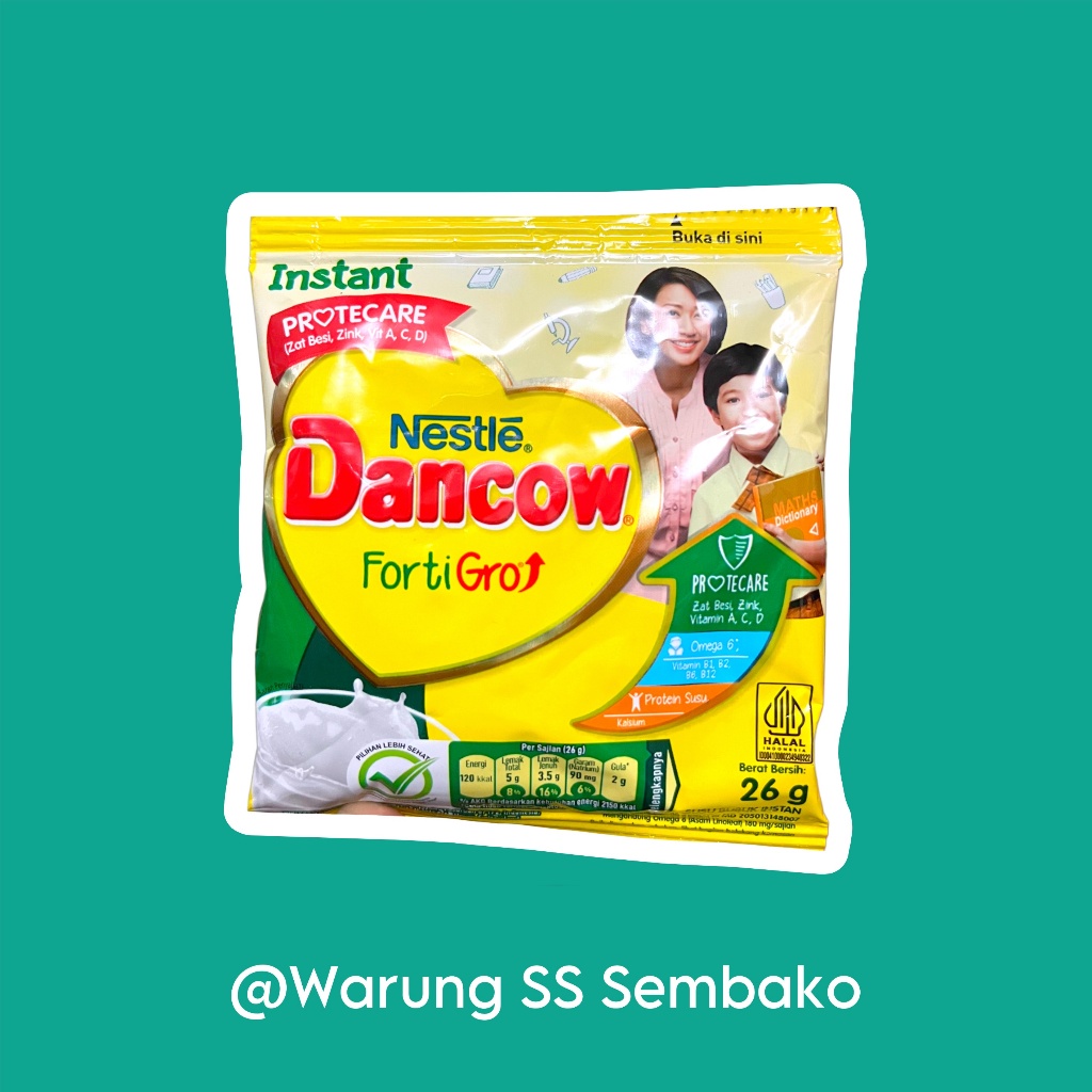 

Nestle Dancow Fortigro Susu Bubuk Coklat 1 sachet