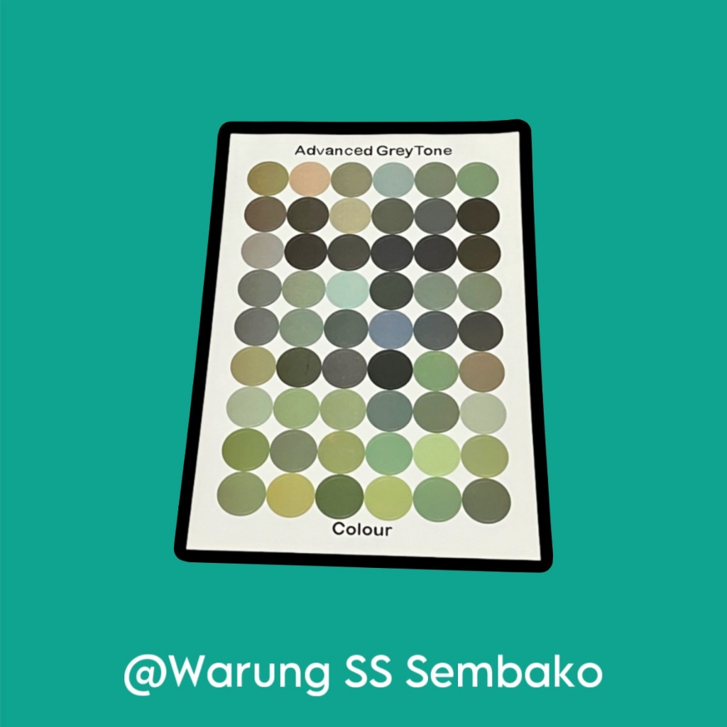 

Sticker Bulat Grey Tone Color 2000 1 lembar